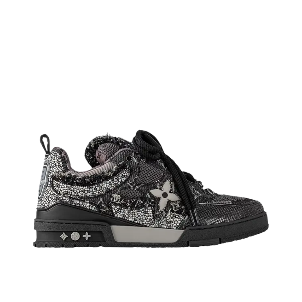 Louis Vuitton Skate Sneaker 'Black Swarovski Monogram' s116