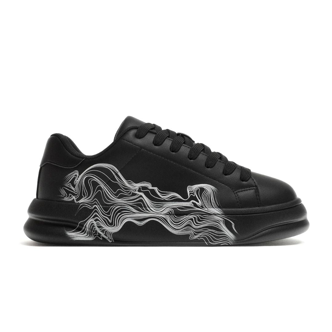 ZARA Statement Chunky Trainers 'Black' "S31